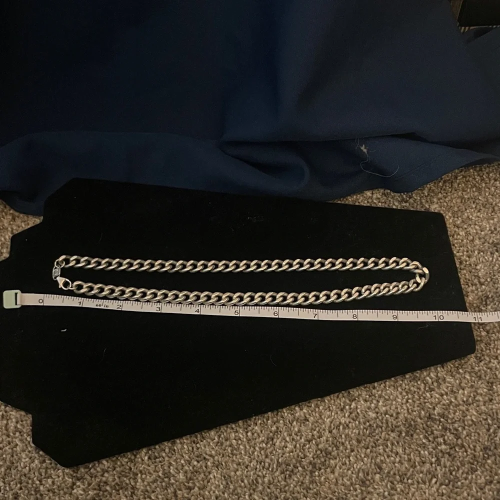 .999 Silver Curb Link Chain Necklace - Picture 4 of 6